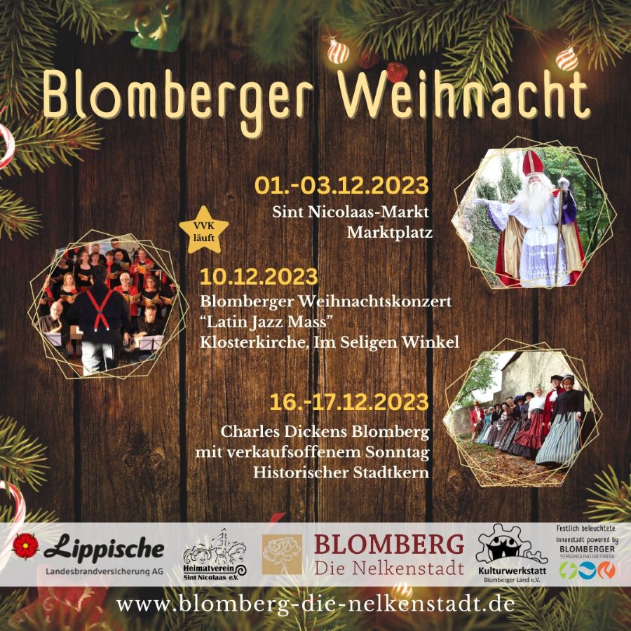 Die Nelkenstadt erstrahlt: Blomberger Weihnacht 2023