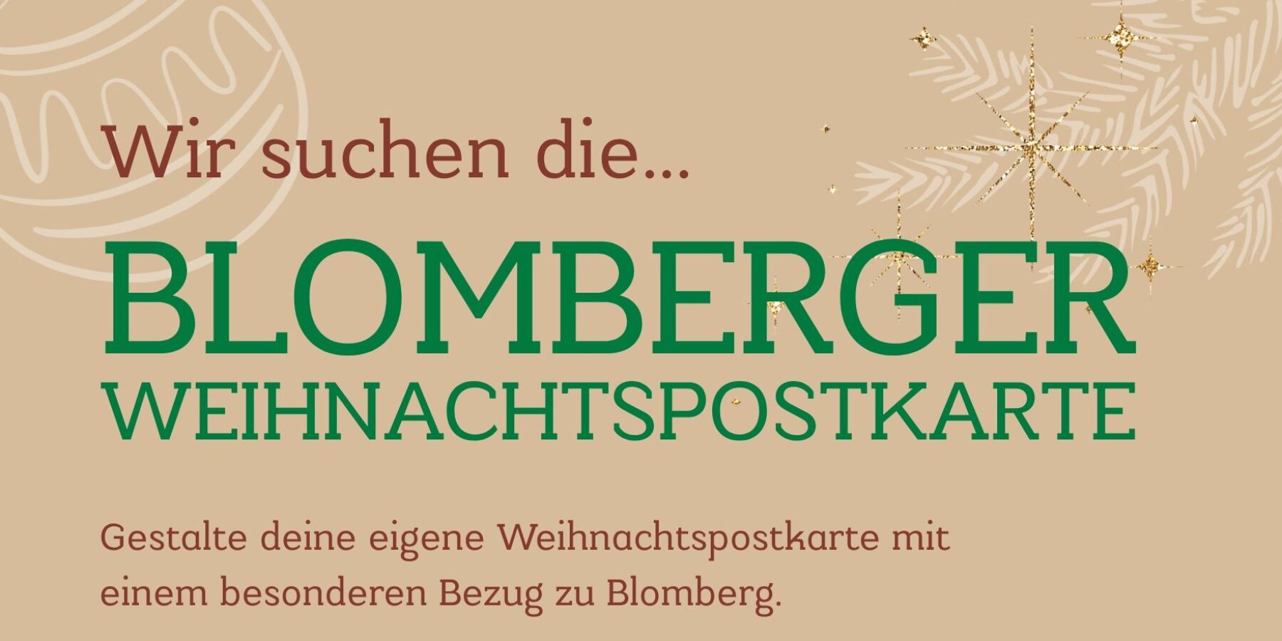 Dein Motiv für die Blomberger Weihnachtskarte 2026