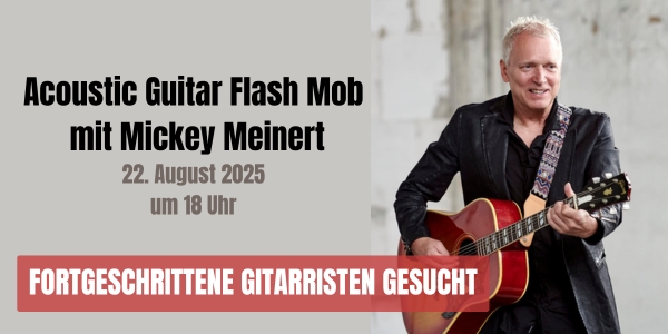 Acoustic Guitar Flash Mob mit Mickey Meinert