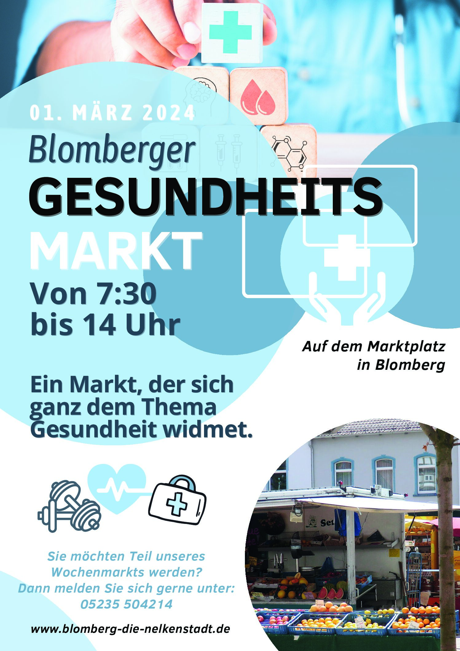 Erster Themenwochenmarkt in Blomberg – Zwischen Genuss und Gesundheit
