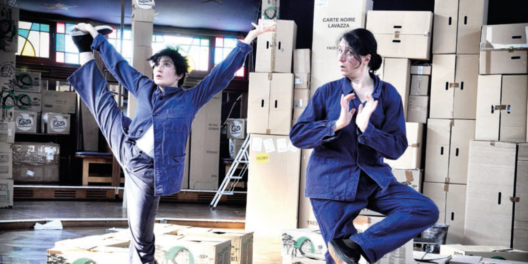 Besuch des Ensembles „Les Ames Singes“ aus Lieusaint vom 9. bis 14. März in Blomberg „A Corps Perdus“