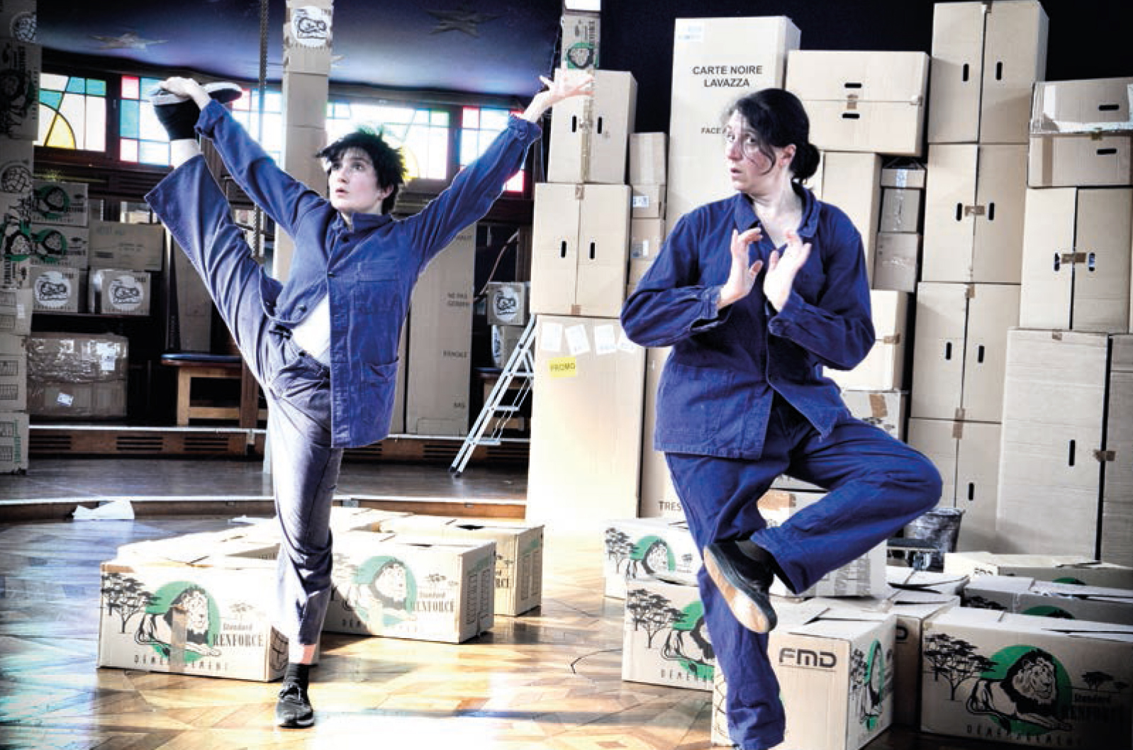 Besuch des Ensembles „Les Ames Singes“ aus Lieusaint vom 9. bis 14. März in Blomberg „A Corps Perdus“