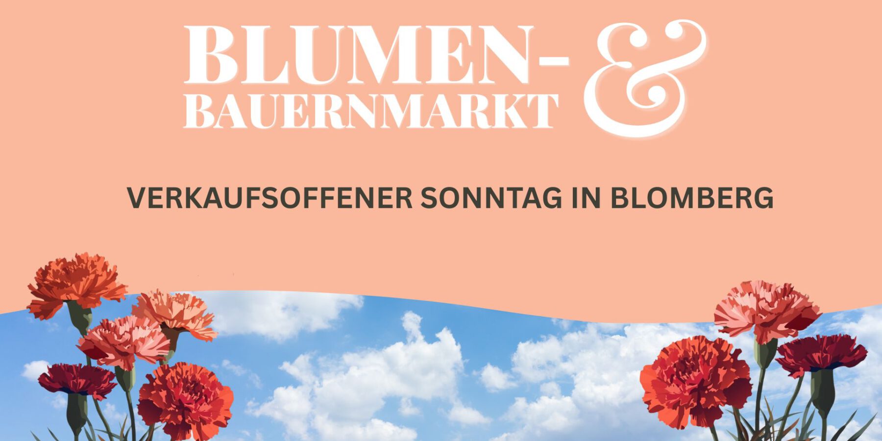 Anfang Mai: Verkaufsoffener Sonntag zum Blumen- und Bauernmarkt in Blomberg