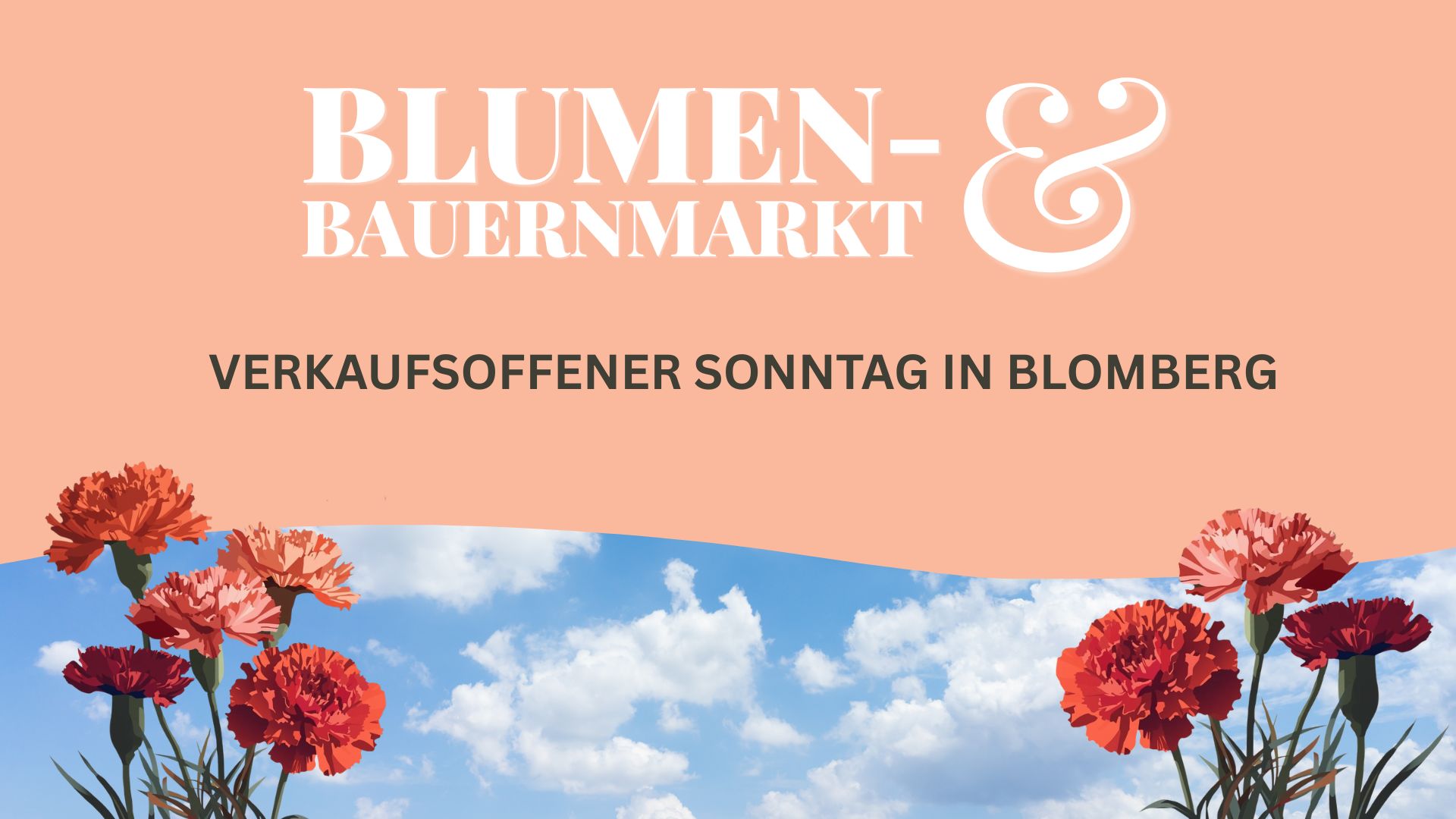 Anfang Mai: Verkaufsoffener Sonntag zum Blumen- und Bauernmarkt in Blomberg